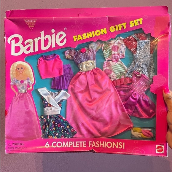 Barbie Other - Vintage 90s Barbie Doll Fashion Gift Set 6 Outfits Formal and Casual Clothes